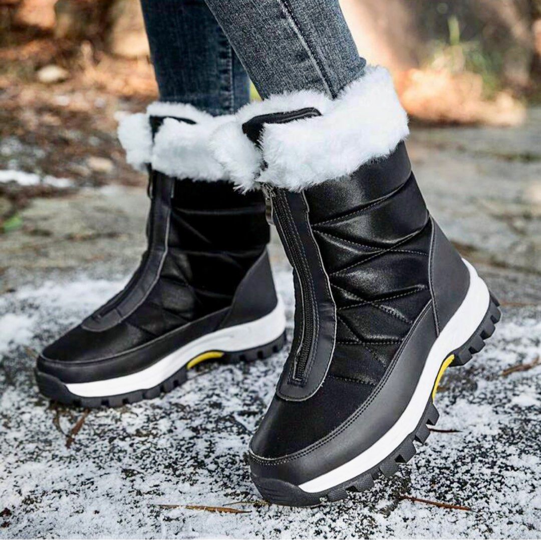 Women s Winter Snow Boots Black Women s Fashion Footwear