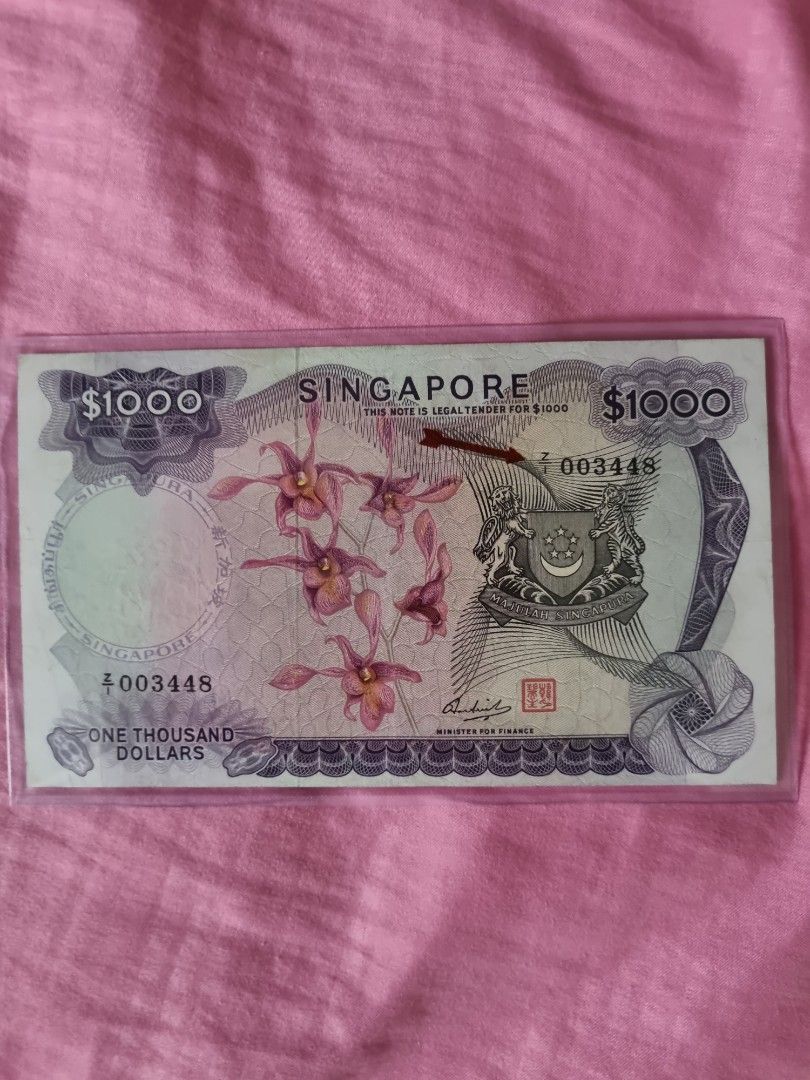 Z1 Orchid series $1000 notes, Hobbies & Toys, Memorabilia ...