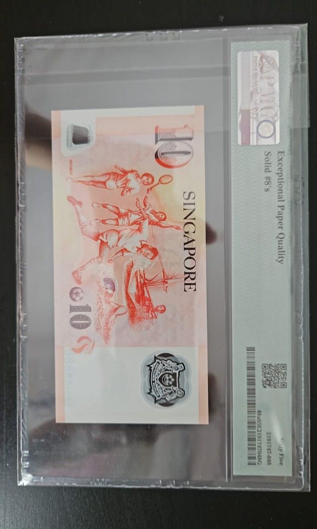 $10 solid #8 (Category: Currency) located in Singapore. Submitted by blinkblinkpinkhouse (Listing ID 1276943349, Image 2). Description: $10 solid #8.