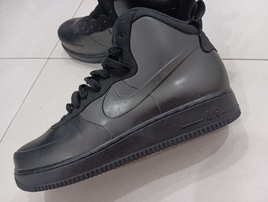 Nike air force 1 foamposite cup triple black deals