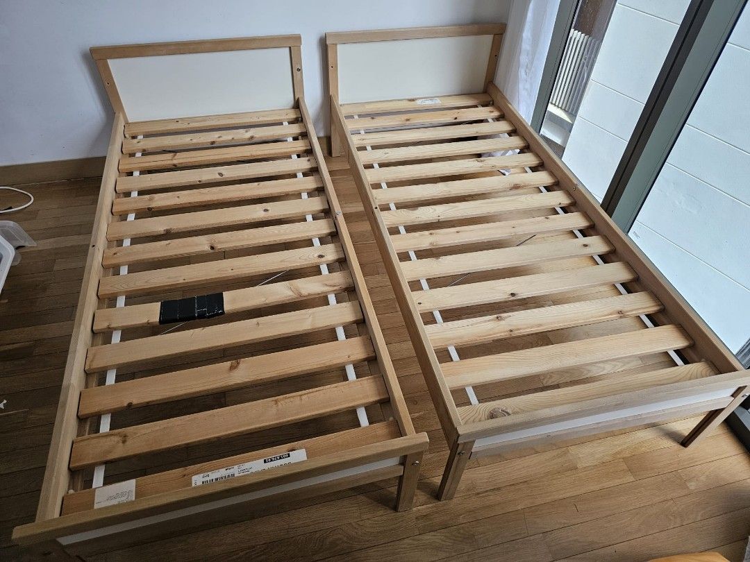 2 x IKEA Sultan Lade kids bed frame, Furniture & Home Living, Furniture