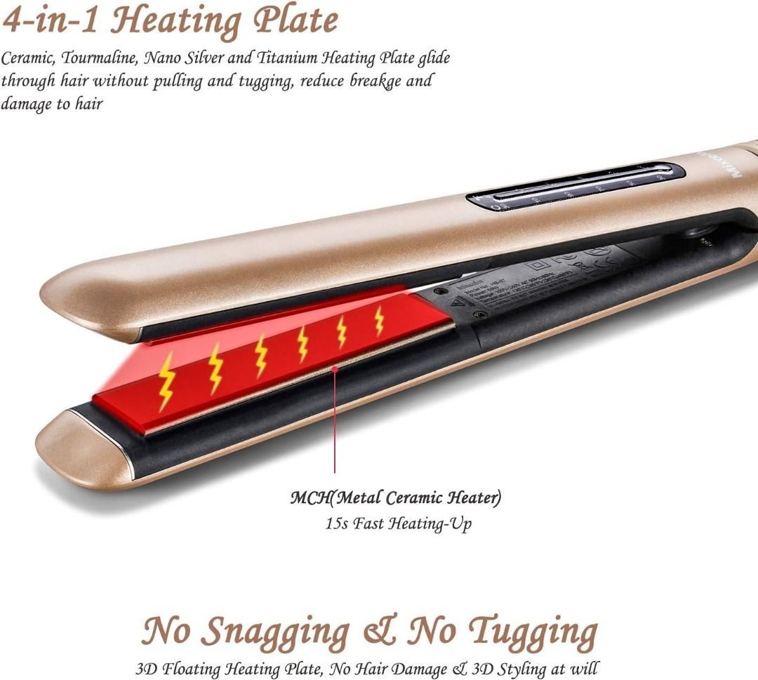 5009 Mixcolor Hair Straightener and Curler 2 in 1 Ceramic
