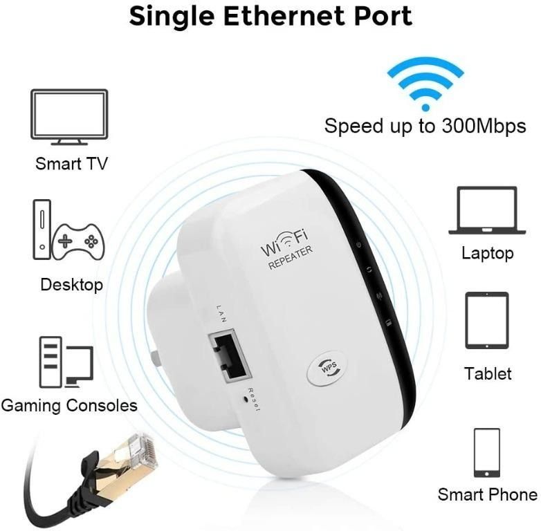 [5041] WiFi Range Extender Repeater, 300Mbps Wireless Router Signal ...