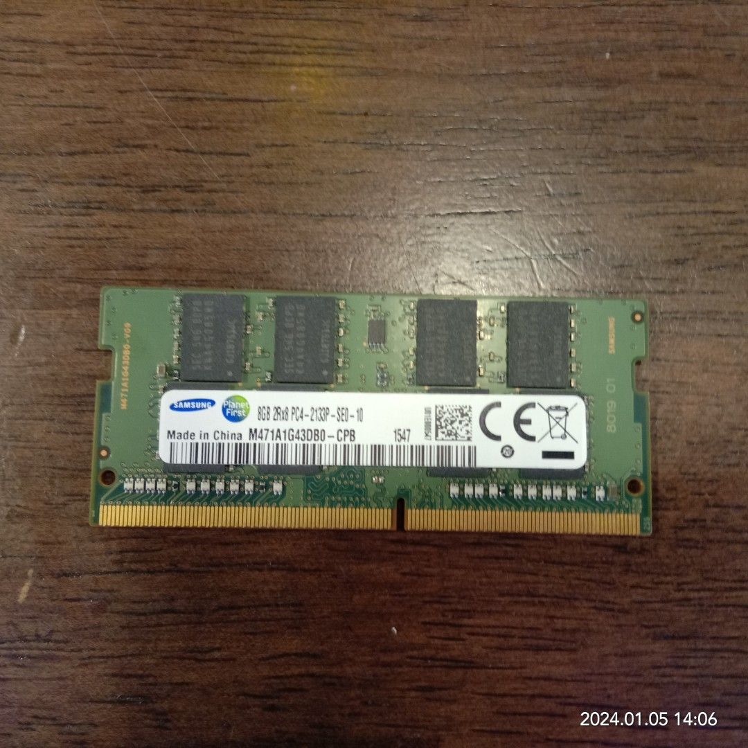 8gb ram 2rx8 pc4 2133P 8gb ddr4 ram Computers Tech Parts