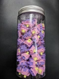 Nuevo (90 unidades) interruptores C³ Equalz X TKC Banana Split - eje masculino, 62 g, eje lineal, teclado mecánico, liquidación, stock disponible, oferta especial