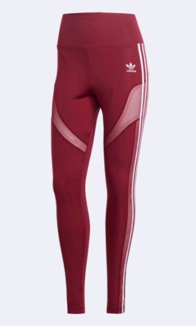 Red cheap adidas tights