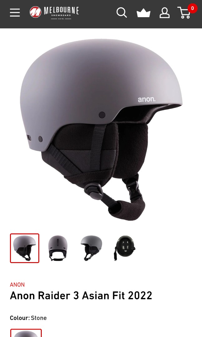 Anon Raider 3 Asian Fit 2022 Helmet (Skiing/snowboarding) - Stone