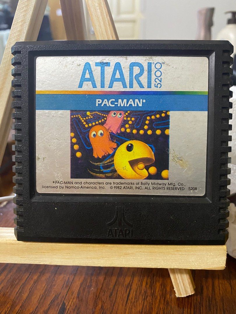 Atari 5200 Video Game Cartridge - PacMan Pac-Man Pac Man 1982 Vintage ...