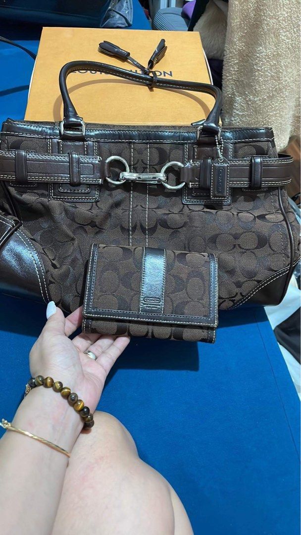 Coach purse and wallet set sale