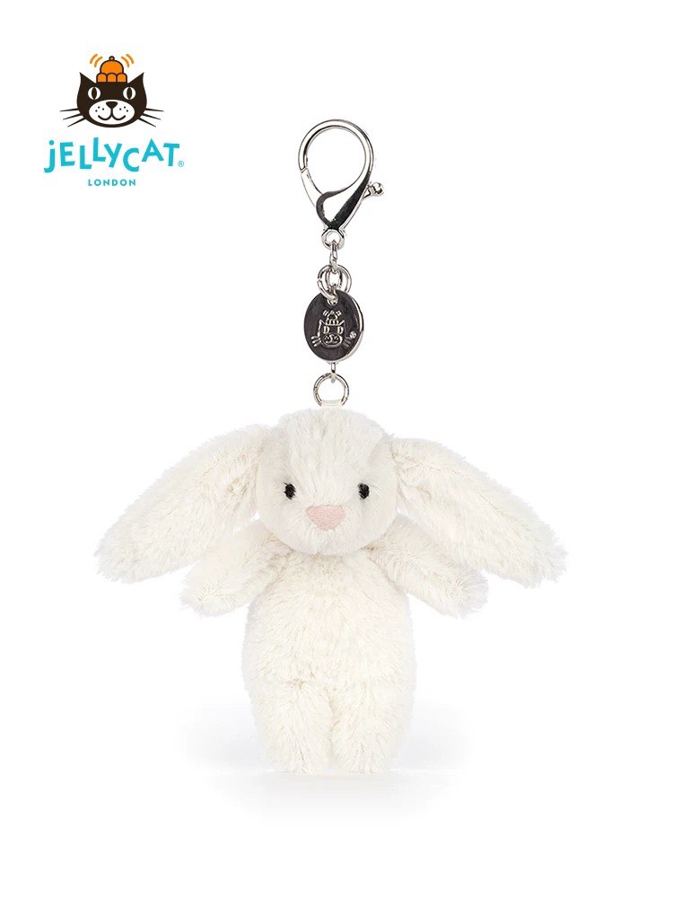 authentic jellycat bunny bashful keychain ring hook bag rabbit