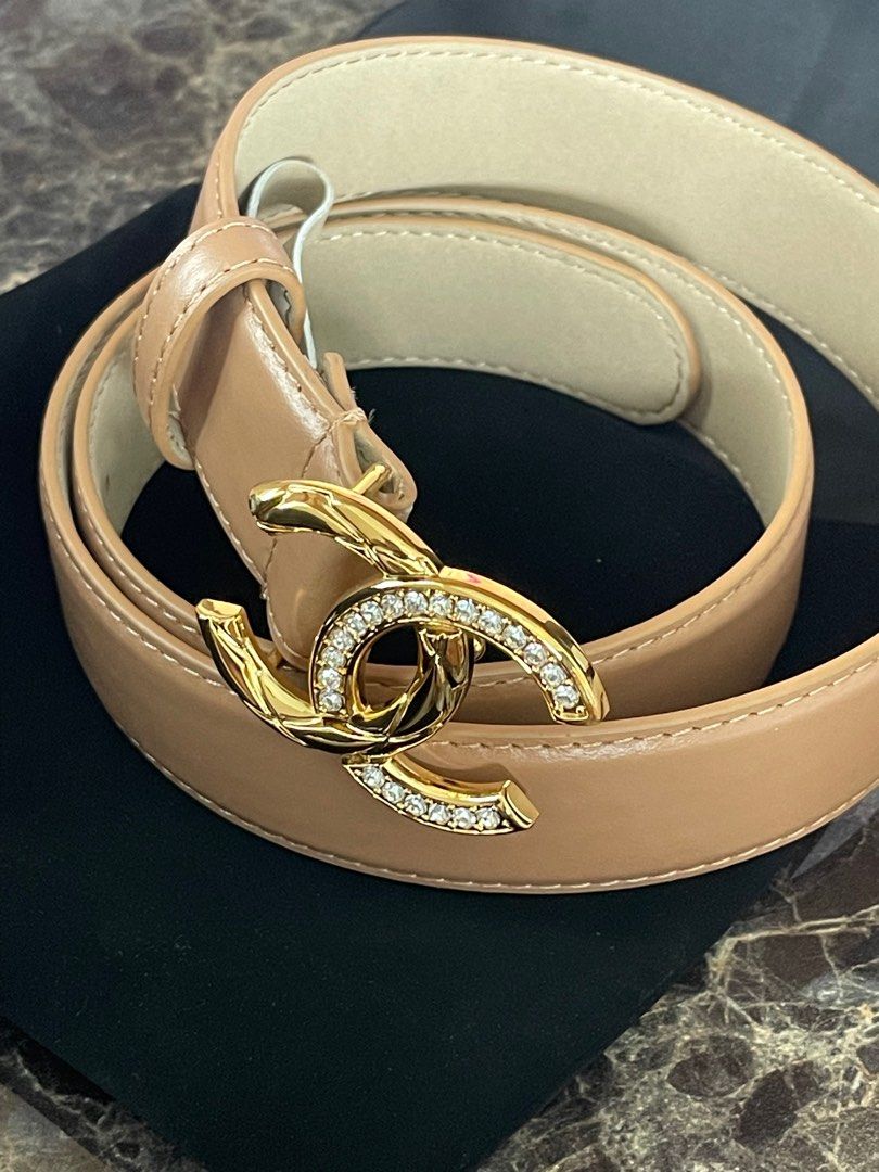 genuine leather chanel belt women