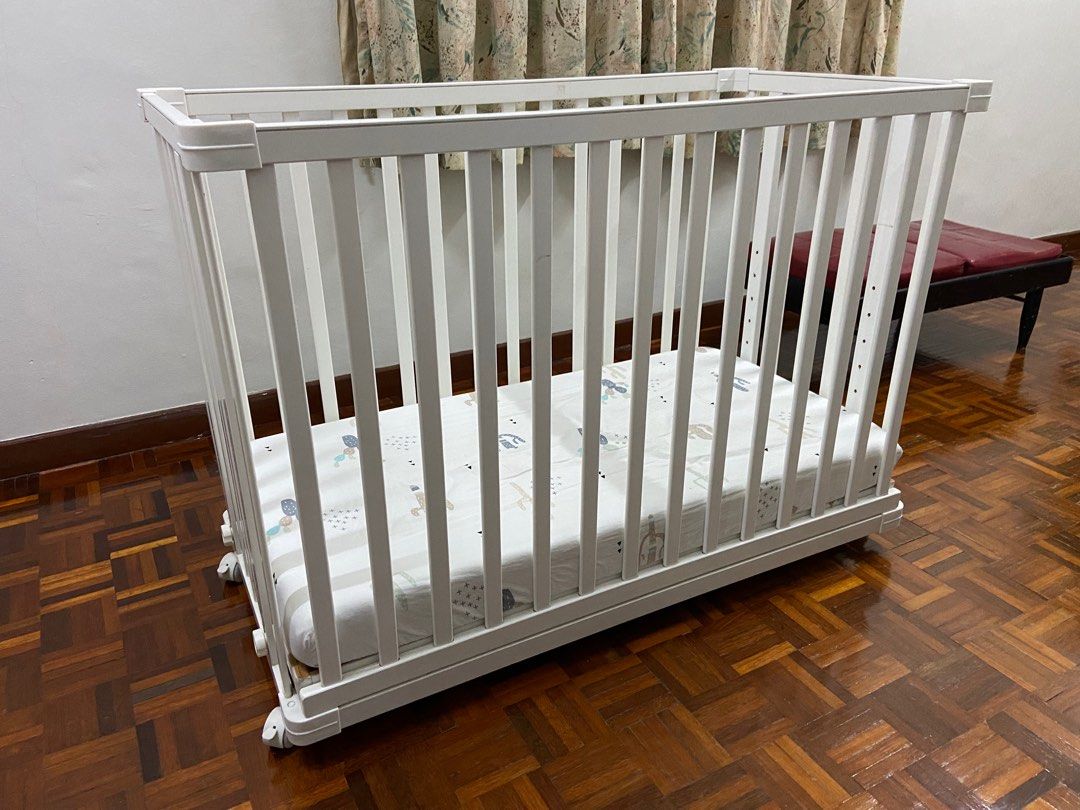 Baby Cot side detachable level adjustable
