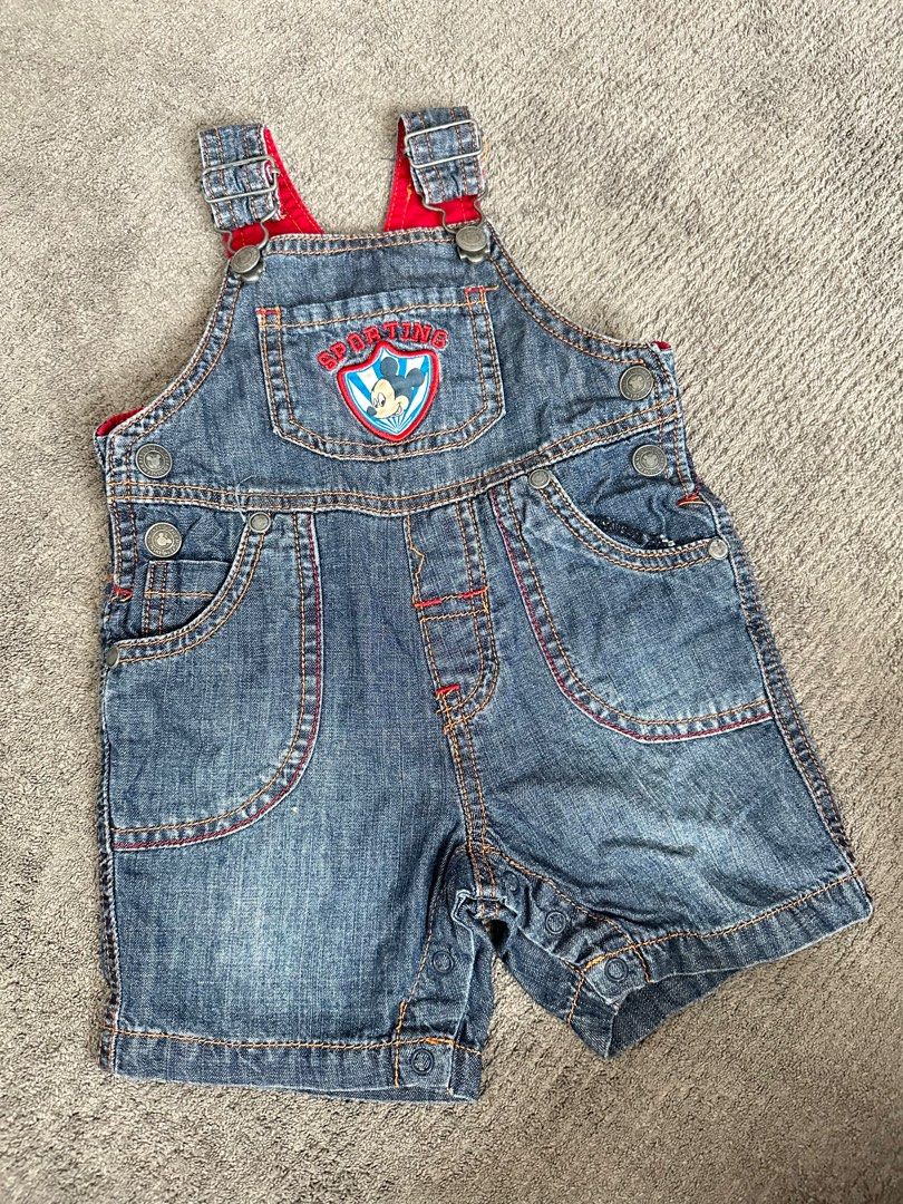 Baby Denim Dungarees Overall Jumper Babies Kids Babies