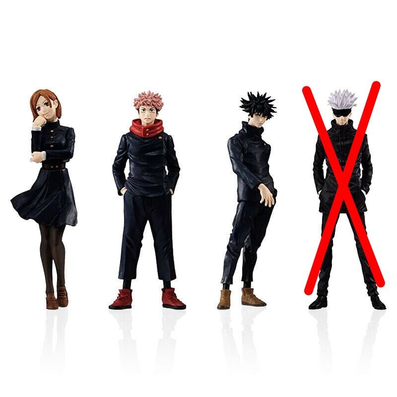 BANDAI Jujutsu Kaisen HG 1 High Grade Real Figure 01 Set (Category: J-Wave Merchandise) located in Singapore. Submitted by meri_c (Listing ID 1276995912, Image 1). Description: Please Read!! BANDAI Jujutsu Kaisen HG 1 High Grade Real Figure 01 Set From Japan Figurines are sized respective to actual heights: Yuji - 100mm Megumi - 103mm Nobara - 93mm $15 each Bought from Donki a while back, and they don't sell them anymore. Could not find Gojo, so 