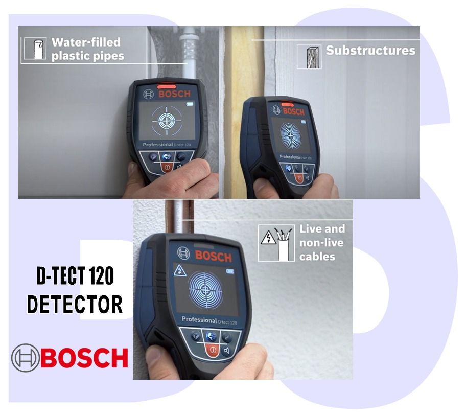 Bosch D-tect 120 Wallscanner Professional Wall and Floor Detection Scanner  The Intuitive Radar Scanner for All Materials