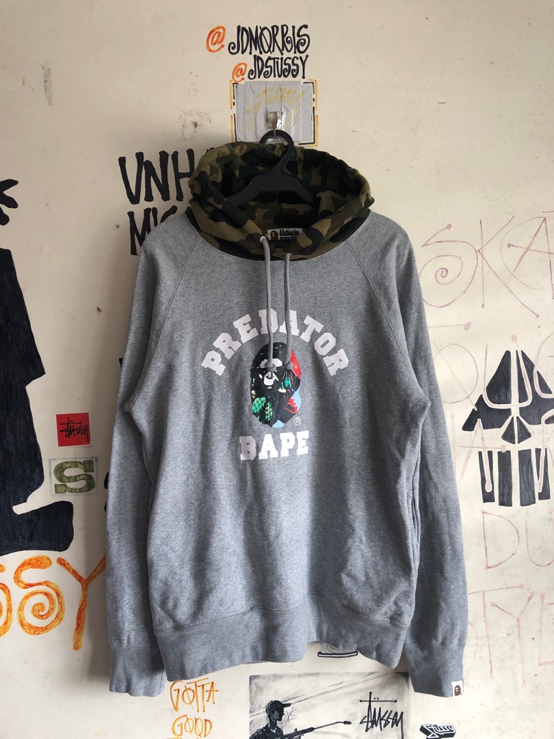 Bape x predator pullover hoodie black discount