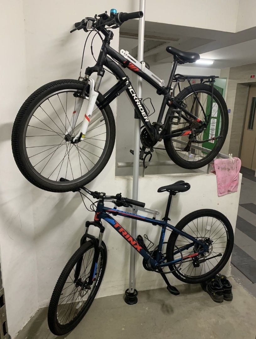 Bike pole stand clearance