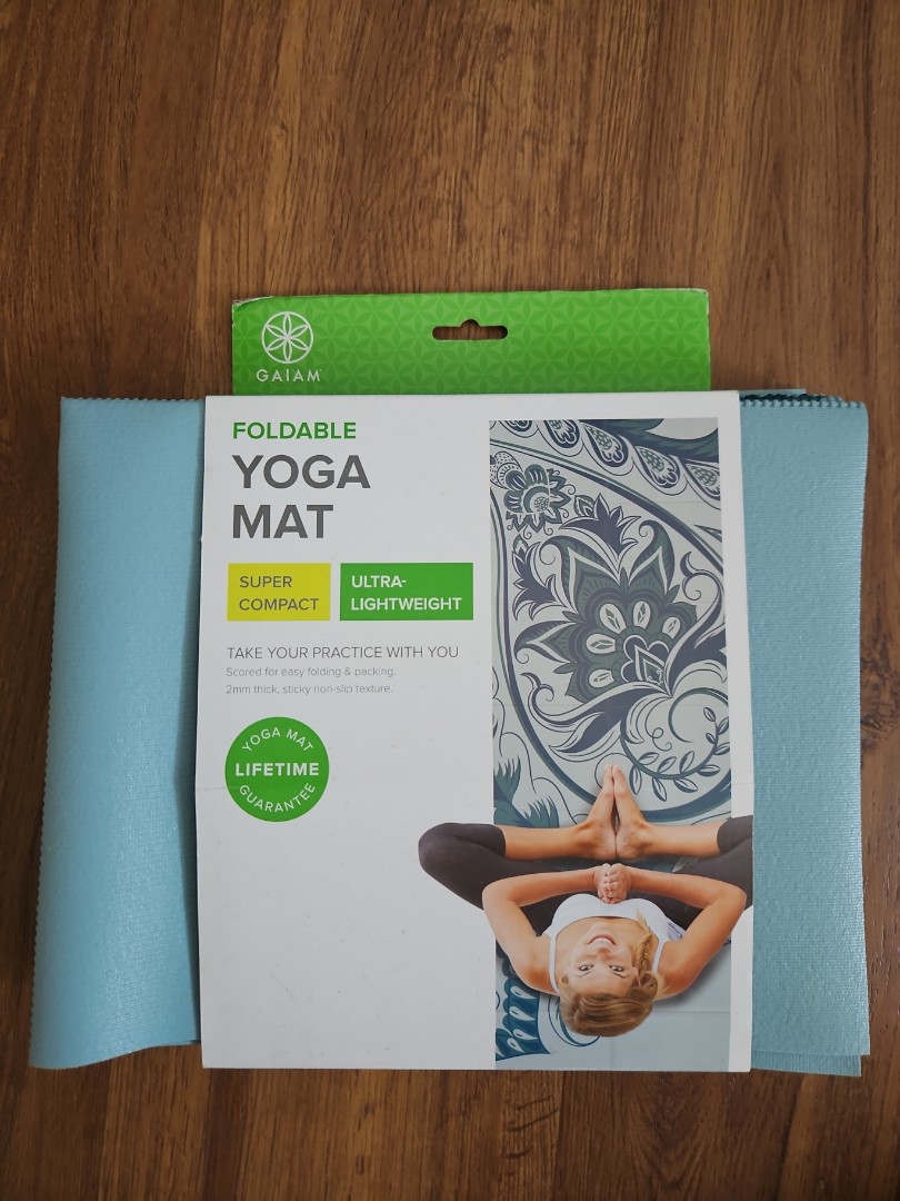 BN Gaiam foldable yoga mat, Sports Equipment, Exercise & Fitness