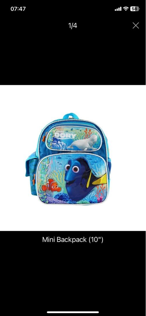 BN Nemo backpack mini 10 inch few bags left Babies Kids
