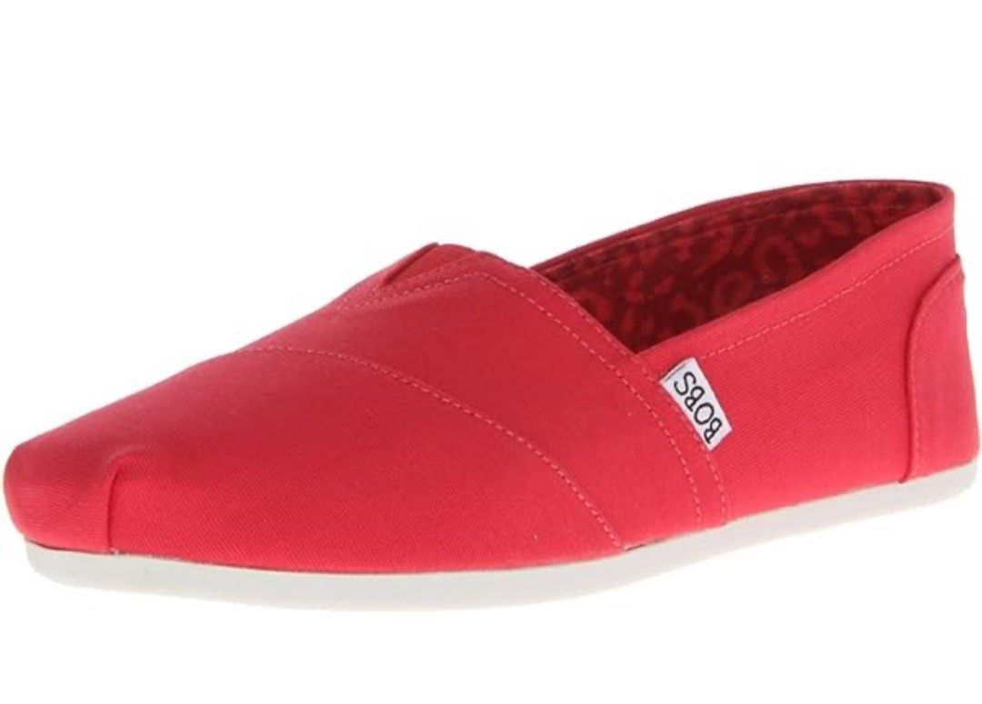 Red bobs top shoes