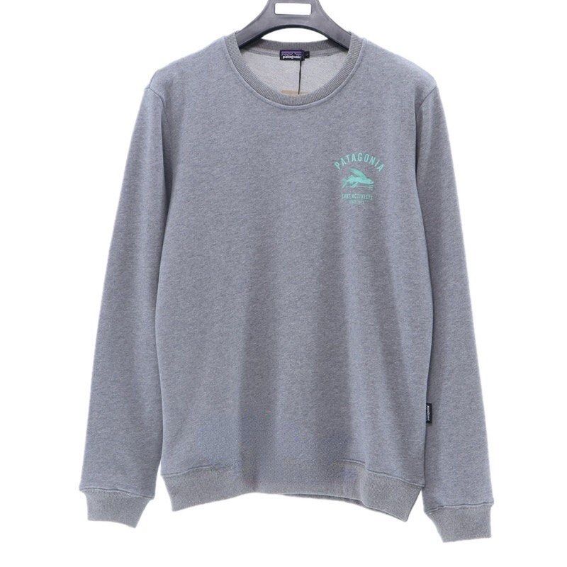 BRAND NEW IN STOCK Patagonia Back Flying Fish Print Outdoor Sports Loose Round Neck Sweater Men and Women Pullover Sweatshirt