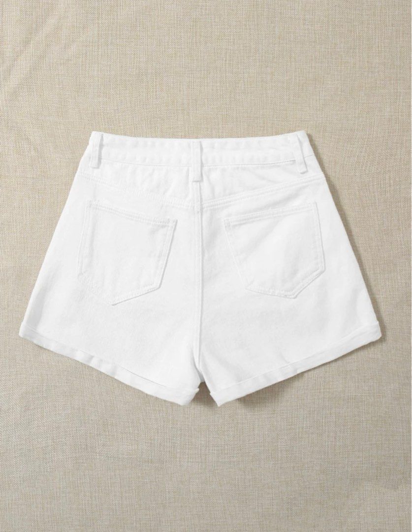 Shein white shorts best sale