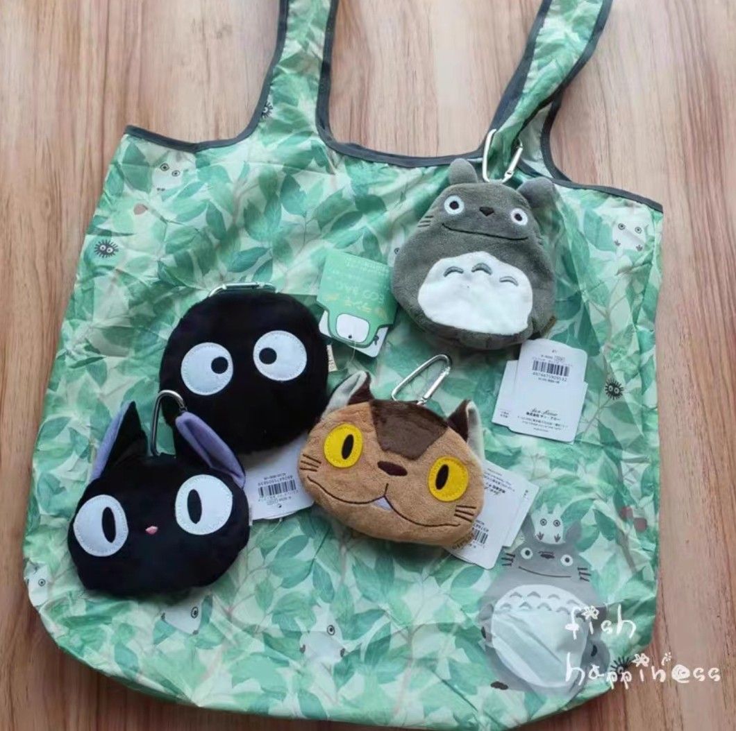 (Ready Stock from Japan 🇯🇵) Studio Ghibli Kiki Delivery Service Cat Shopping Tote Bag - Foldable into a keychain pouch, light weight and durable with a maximum load of 10kg, from Japan. (Category: Tote Bags) located in Singapore. Submitted by oddball.fishes (Listing ID 1276838525, Image 2). Description: Ready Stock from Japan 🇯🇵 Brand New With Tag Studio Ghibli Kiki Delivery Service Cat Shopping Tote Bag - Foldable into a keychain pouch, ligh