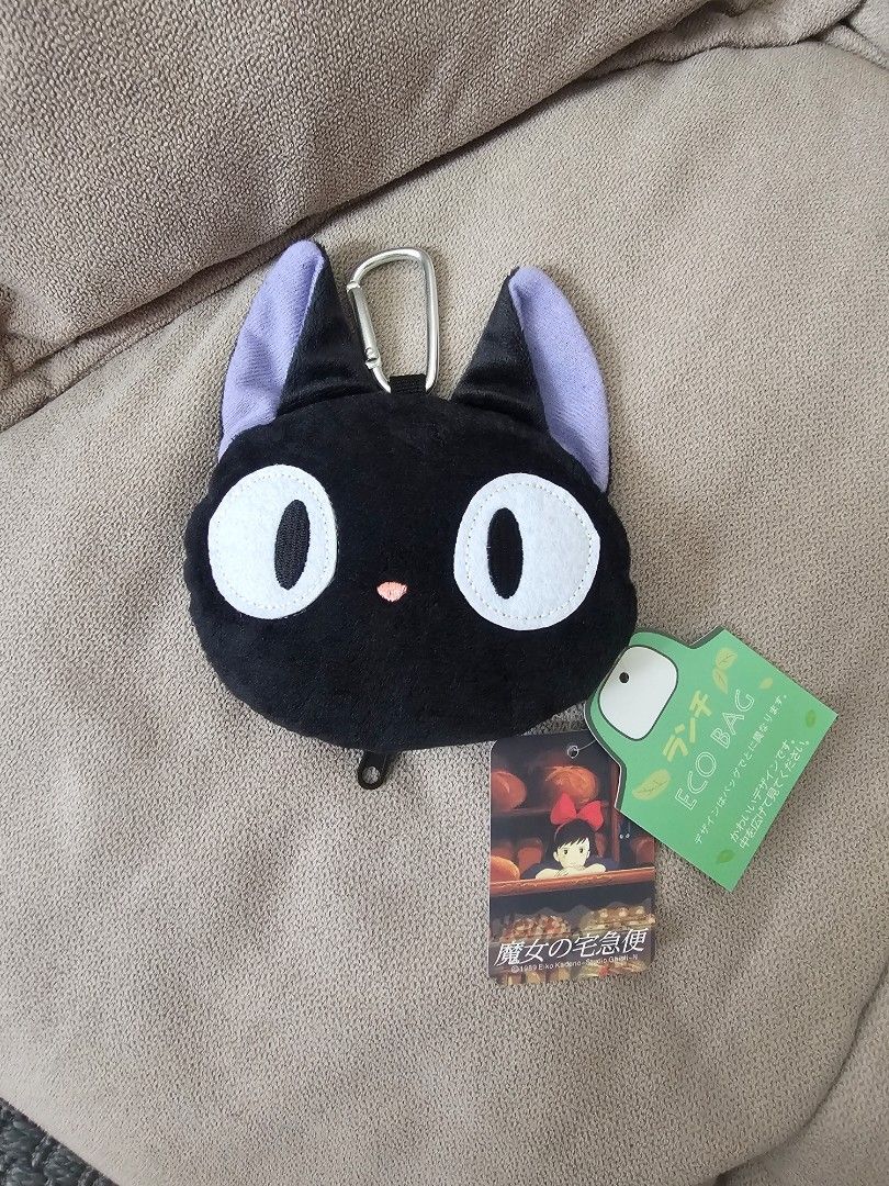 (Ready Stock from Japan 🇯🇵) Studio Ghibli Kiki Delivery Service Cat Shopping Tote Bag - Foldable into a keychain pouch, light weight and durable with a maximum load of 10kg, from Japan. (Category: Tote Bags) located in Singapore. Submitted by oddball.fishes (Listing ID 1276838525, Image 3). Description: Ready Stock from Japan 🇯🇵 Brand New With Tag Studio Ghibli Kiki Delivery Service Cat Shopping Tote Bag - Foldable into a keychain pouch, ligh