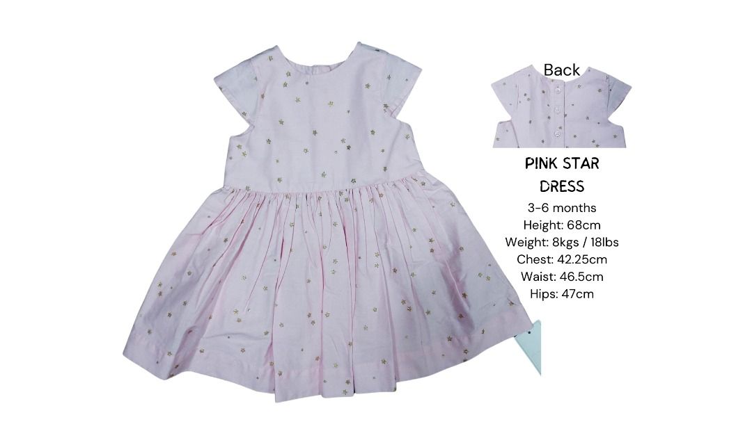 Mothercare Brand Baby Girl Dress 3 6 months Babies Kids Babies Kids Fashion on Carousell