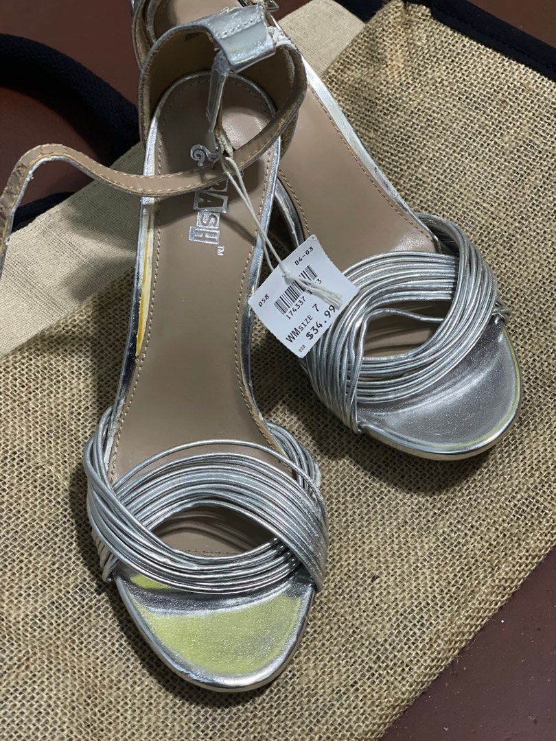 Brash silver heels shop