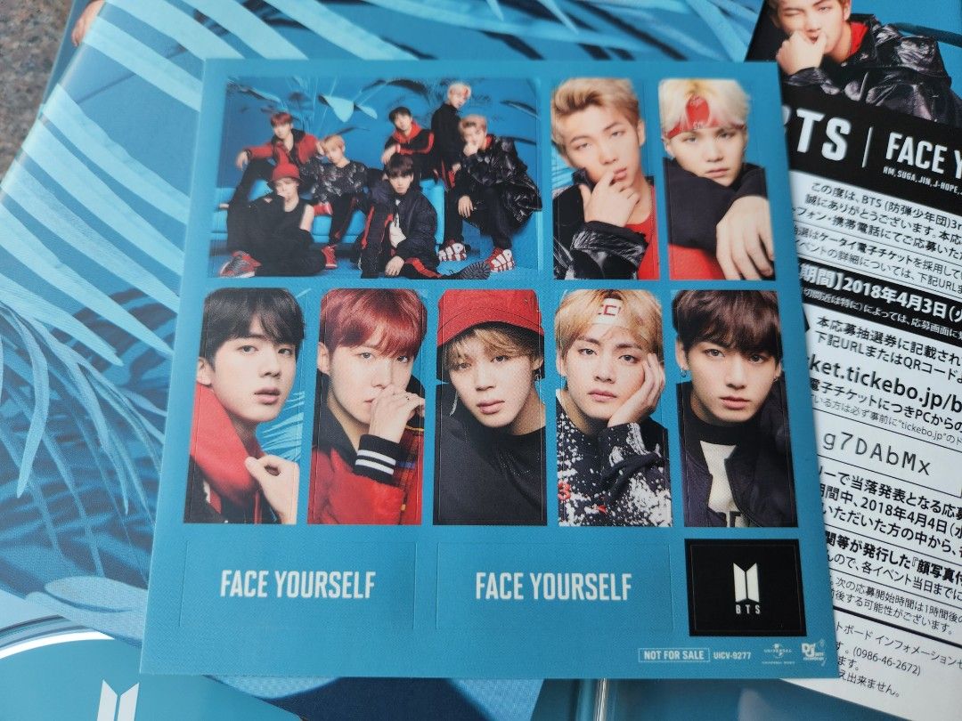 BTS FACE YOURSELF 防彈少年. CD + Blu ray 初回限定版, 音響器材, 音樂播放裝置 MP3及CD Player ...