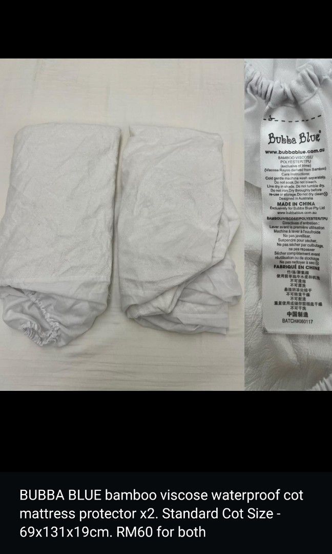 Bubba blue store bamboo mattress protector