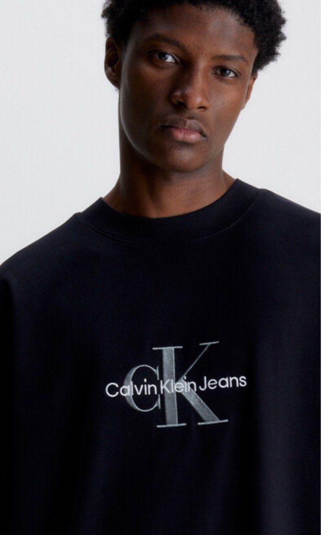 Black Calvin Klein Oversized T Shirt Calvin Klein Jeans Cotton