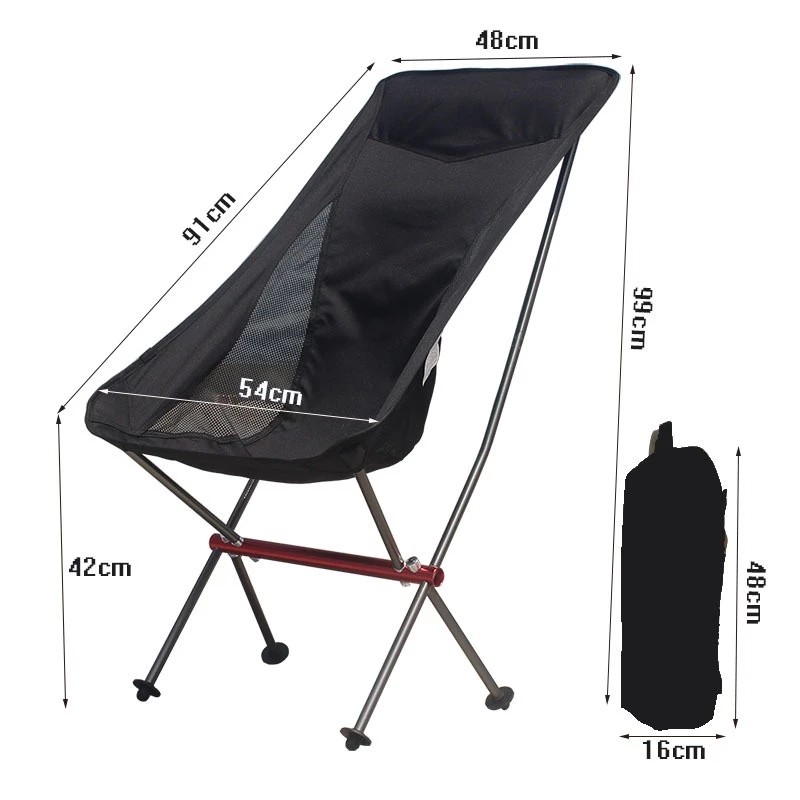 Camping Chair Premium High Back Folding Moon Chair Backpacking