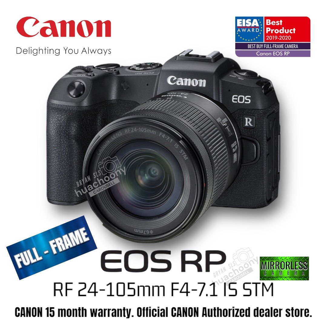 Canon EOS RP Mirrorless Camera with 24105mm f/47.1 ( YEAR 2024