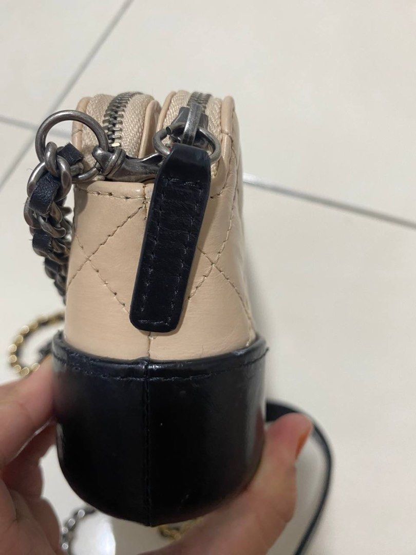 Chanel Leather Sling Bag, Luxury, Bags & Wallets on Carousell