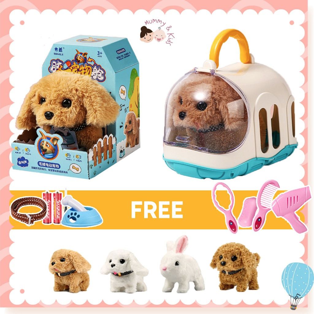 Children's toy store walking dogs