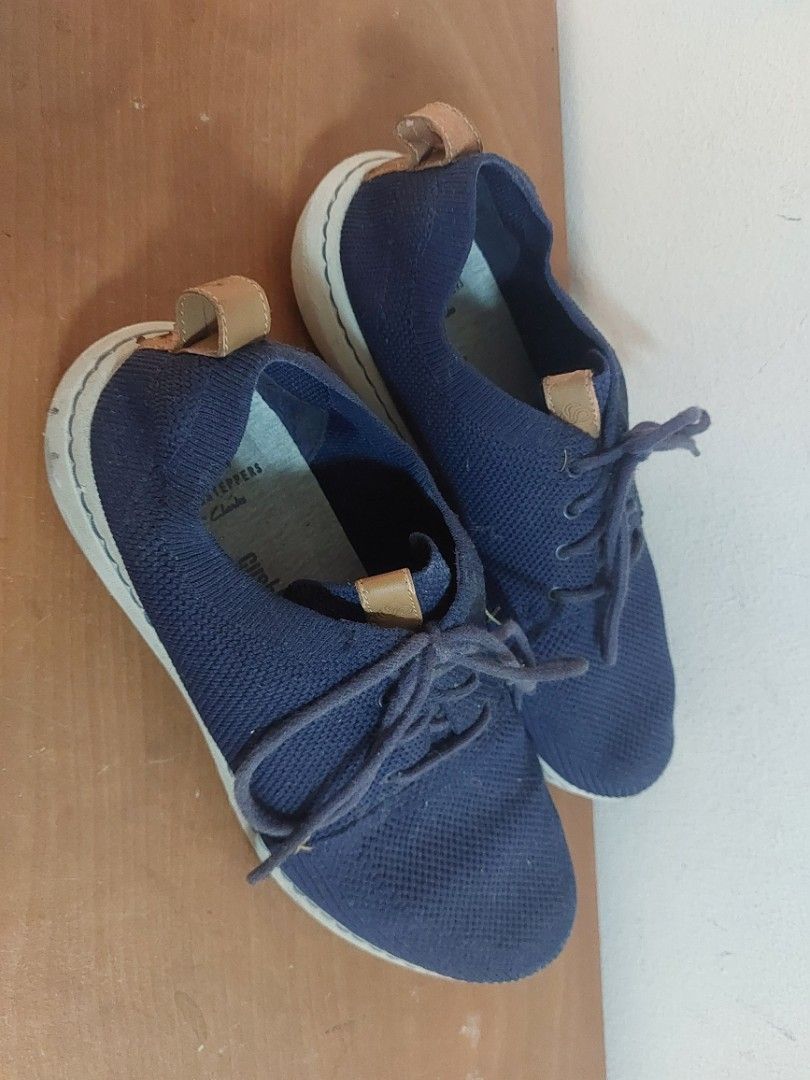 Clarks cloudsteppers mens on sale blue