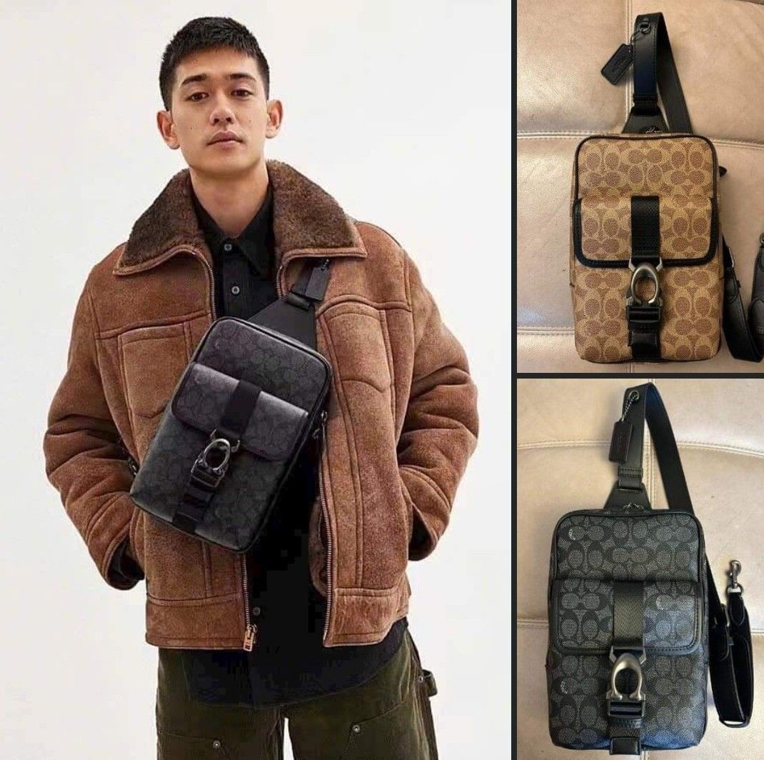 Coach Beck Pack in Signature Canvas, Men's Fashion, Bags, Sling Bags on ...