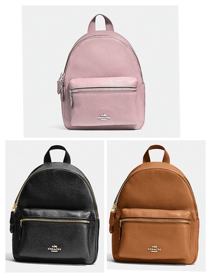 Coach pebble leather mini charlie discount backpack