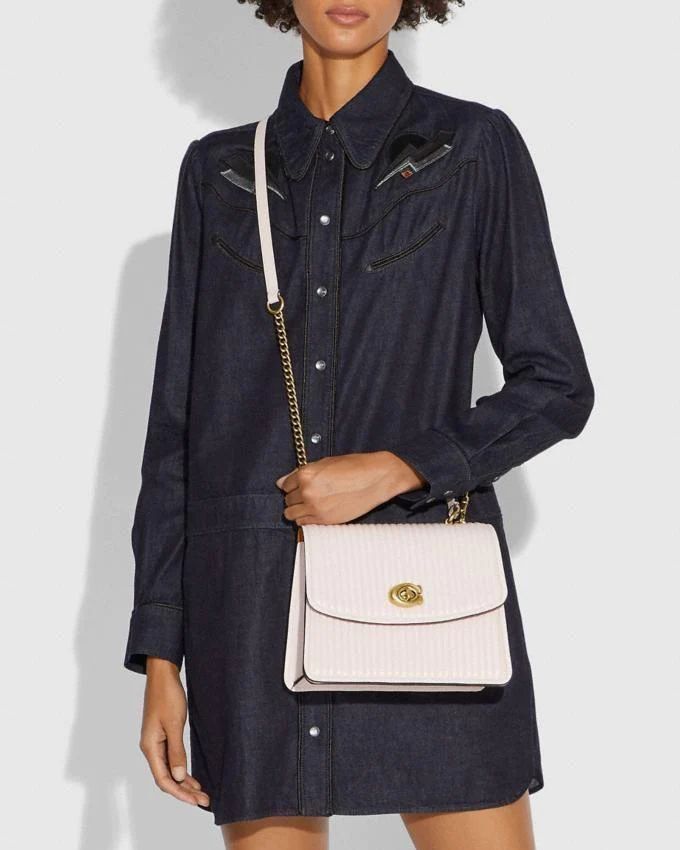 Coach parker top handle with quilting, Luxury, Bags & Wallets on Carousell