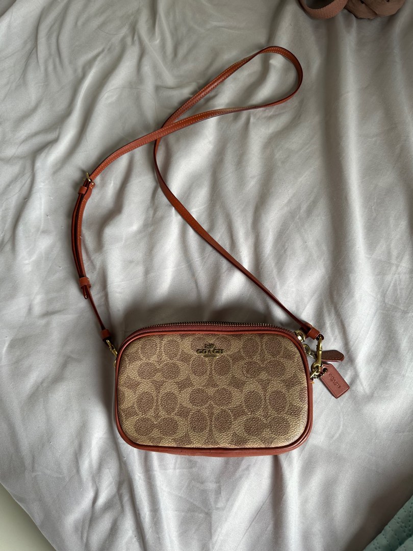 Coach Sadie Signature Crossbody Bag Original Barang Mewah Tas
