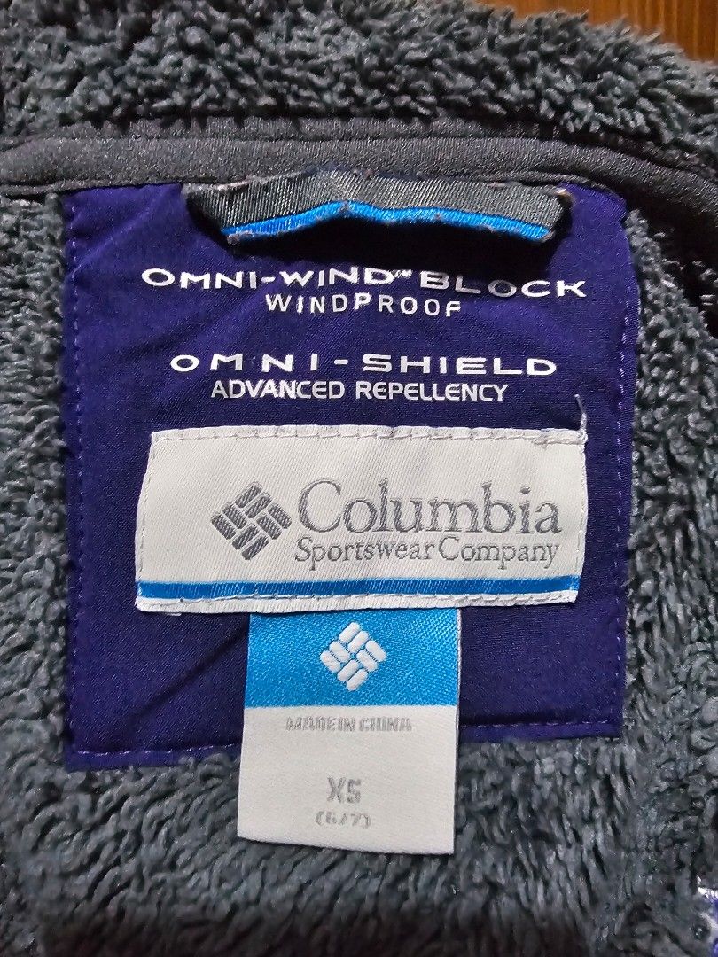 Columbia omni-block omni-shield jacket (Category: Babies & Kids Fashion) located in Quezon City. Submitted by tzeche18 (Listing ID 1276959288, Image 2). Description: violet in color windproof water repellent perfect for winter 14.5 W 16.5 L.