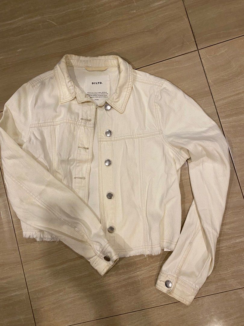 Cotton On White Denim Jacket