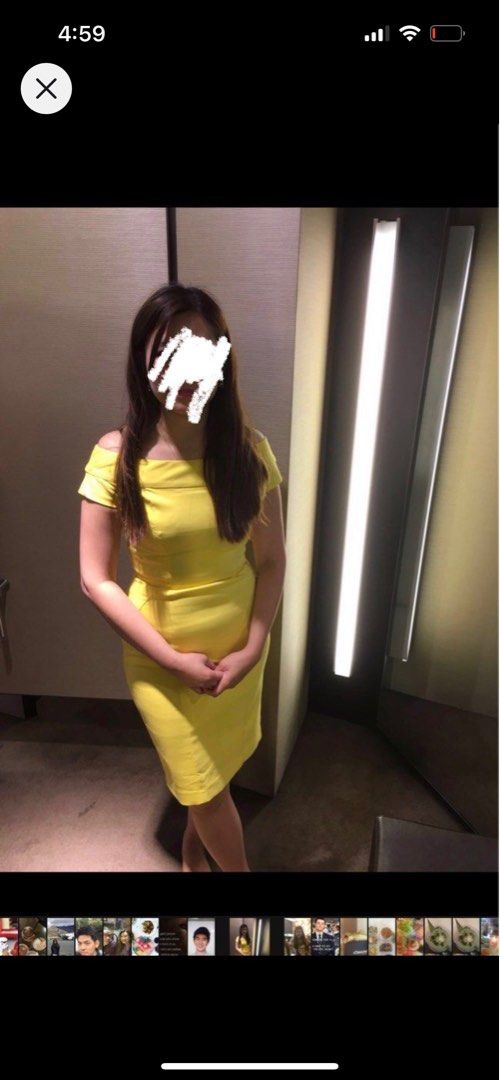 Cue yellow deals dress