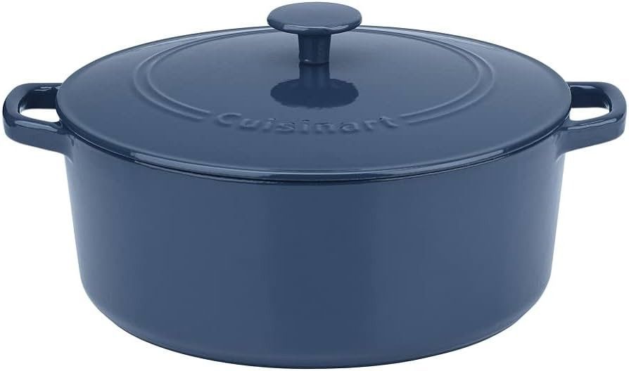 Cuisinart 3 Qt Casserole, Covered, Enameled Provencial Blue — Luxio