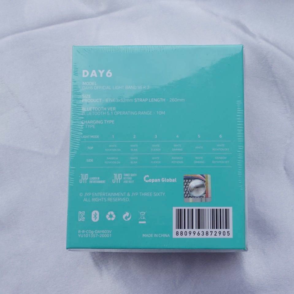 新品未開封 DAY6 公式 ペンライトVER 3 ライトバンド マイデイ