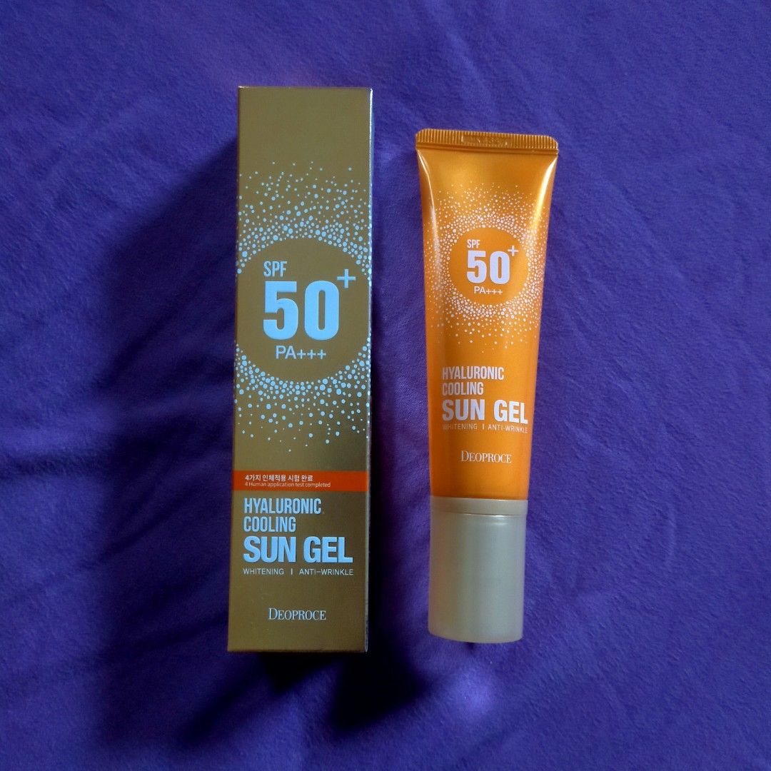 Deoproce SPF 50+ Hyaluronic cooling Sun Gel, Beauty & Personal Care ...
