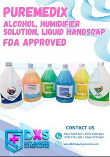 DISINEFCTANT SOLUTION ANTIBACTERIAL LIQUID HANDSOAP ALCOHOL HUMIDIFIER