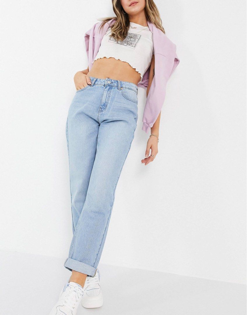 Relaxed fit mom best sale jeans